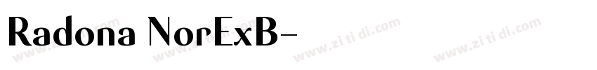 Radona NorExB字体转换 Radona NorExB字体转换